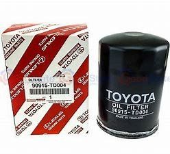 Filtro de óleo pretos Eco do carro do OEM TOYOTA 90915-TD004 amigável